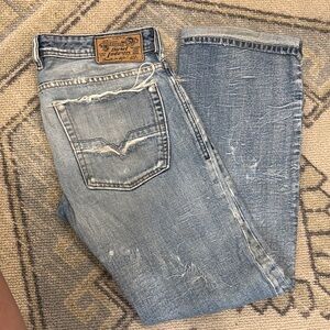 Diesel Light Blue Distressed Men's Jeans